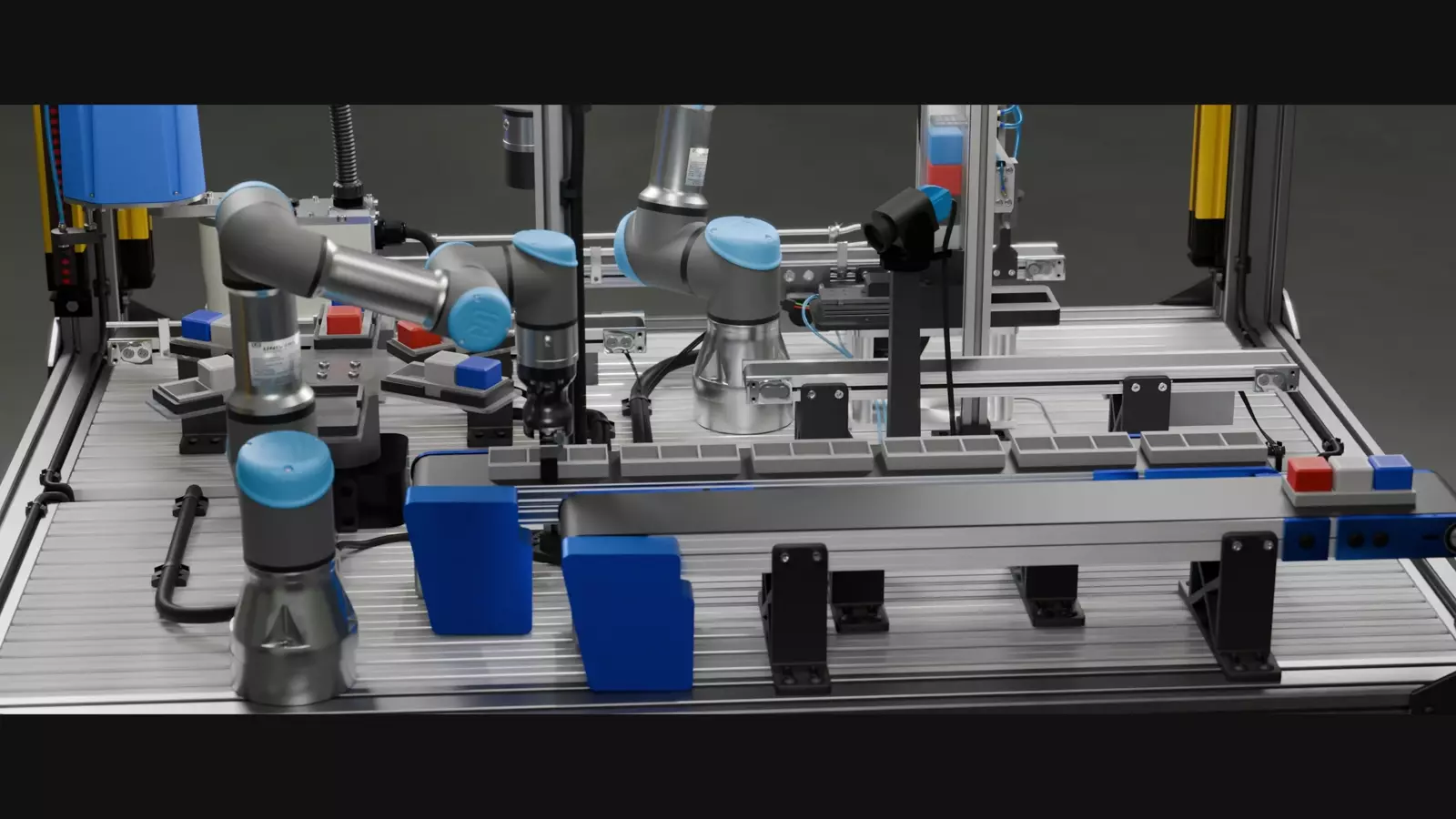 Rendered view of the IIoT smart manufacturing test cell